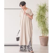 接触冷感スキッパーワンピース