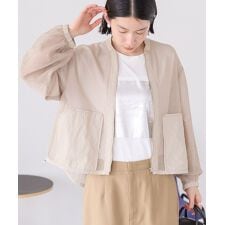 メッシュ異素材切替ブルゾン