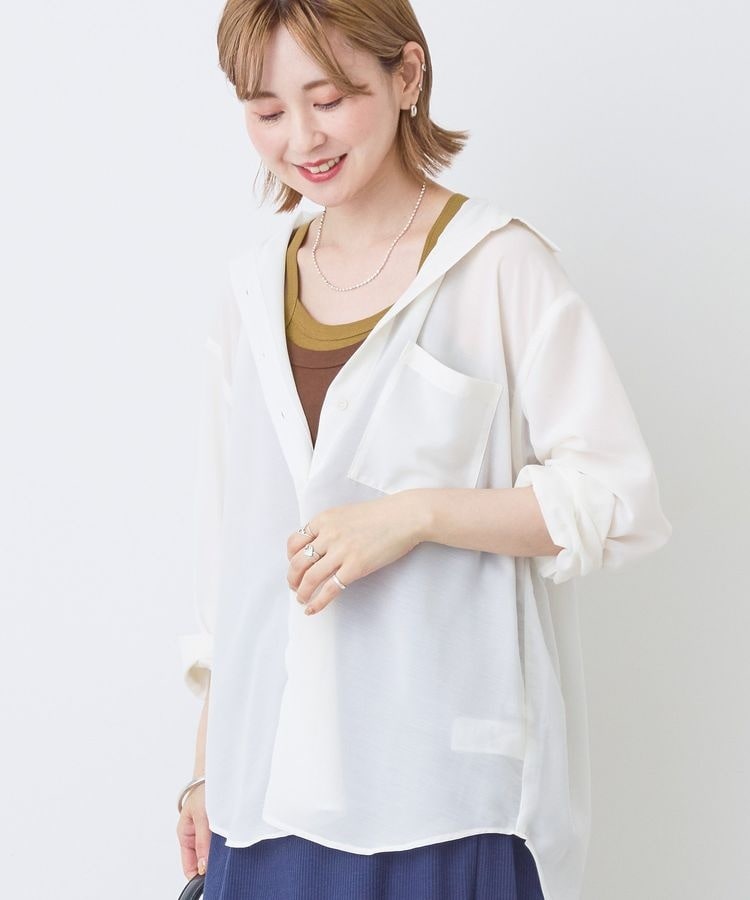 TAMA様美品アーバンリサーチDOORSゆったりシャドウチェックボイルブラウス♪ URBAN RESEARCH DOORS（アーバンリサーチドアーズ）の「シャドウ