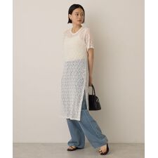 レースTシャツワンピース
