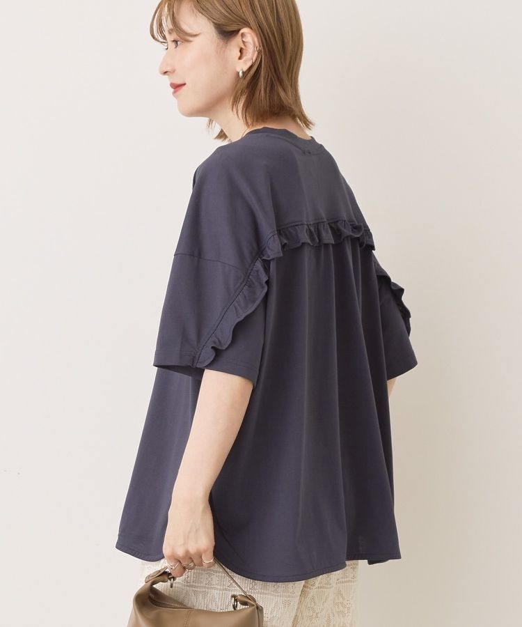 LA BOUCLE / ラブークル】レザーパイピング スキッパーシャツ