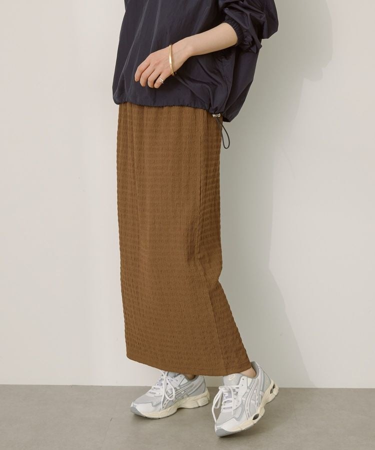 CHLOÉ 2023AW ロングスカート ブラウン系 小さいサイズ】ティアードチュールスカート/洗える(ロング