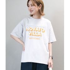 配色ロゴプリントTシャツ
