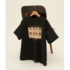 ロゴ＆フォトプリントTシャツ