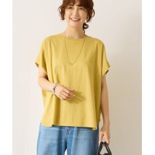 接触冷感フレンチスリーブカットプルオーバー