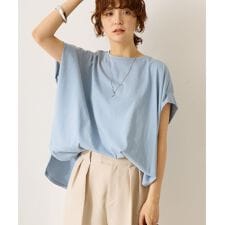 接触冷感フレンチスリーブカットプルオーバー