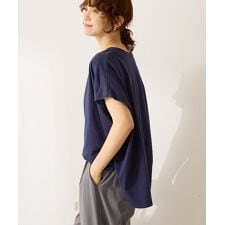 接触冷感フレンチスリーブカットプルオーバー