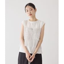【2点セット】チュールキャミ+ノースリーブT