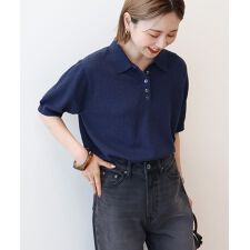 ブークレ半袖ニットトップス