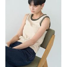 配色ベロアタンクトップ