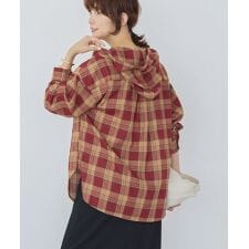 アメリカンホリック(AMERICAN HOLIC)のチェックフードシャツ