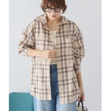 アメリカンホリック(AMERICAN HOLIC)のチェックフードシャツ