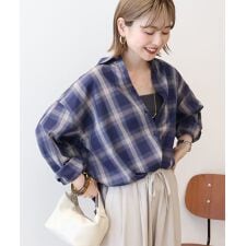 アメリカンホリック(AMERICAN HOLIC)のイージーケアチェックシャツ【360°着こなしシャツ】