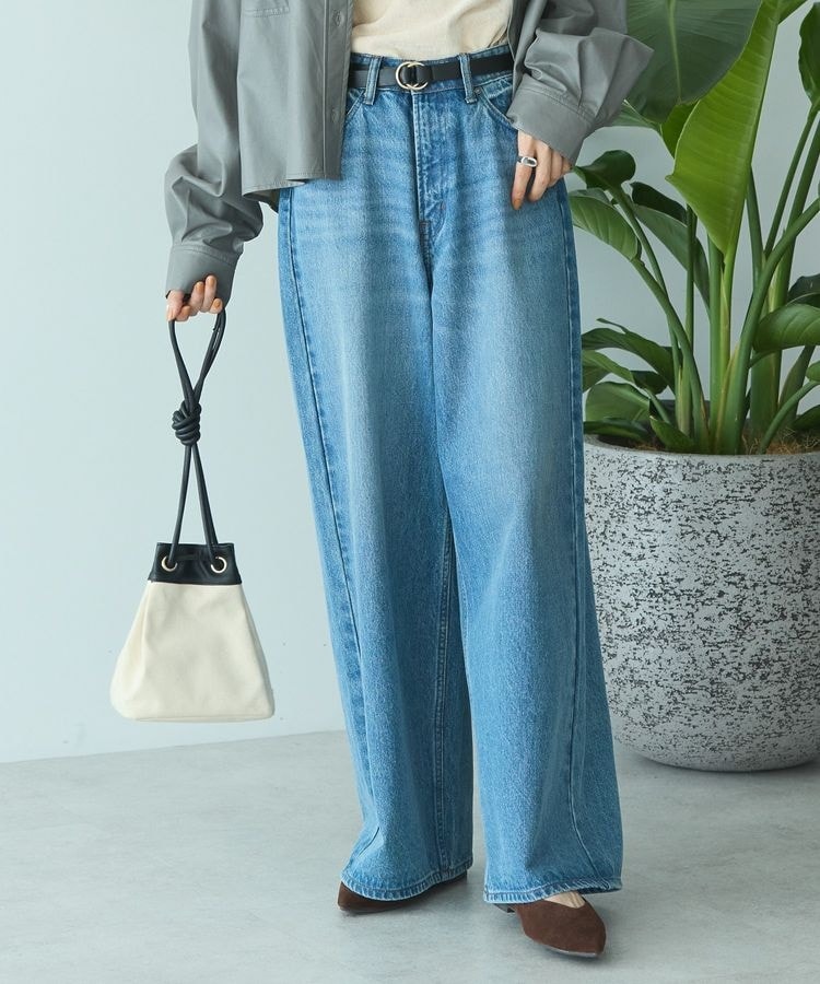 美品　Cosby レディース　LL 上下セット　水色系　ネイビー　パンツ 美品 Cosby レディース LL 上下セット 水色系 ネイビー パンツ
