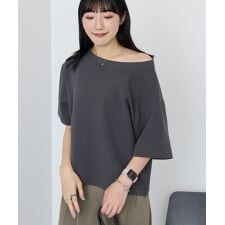 2WAYオフショルスウェット半袖プルオーバー