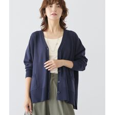 アメリカンホリック(AMERICAN HOLIC)のバイパチVネックルーズカーディガン＜静電気軽減＞