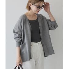 アメリカンホリック(AMERICAN HOLIC)のバイパチVネックルーズカーディガン＜静電気軽減＞