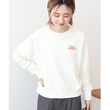 サガラ刺繍裏毛プルオーバー