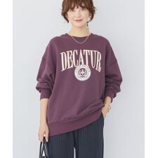 アメリカンホリック(AMERICAN HOLIC)のカレッジロゴクラックプリント裏毛プルオーバー