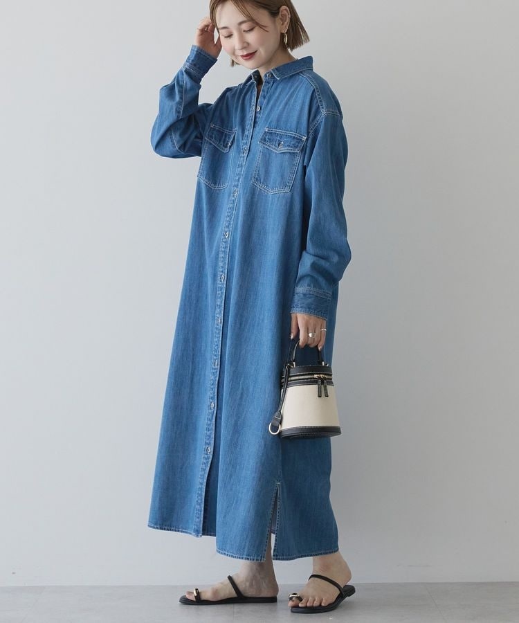 ノーブル⭐︎ 【洗える】シルキーコットンプレーンシャツ 洗える】シルキーコットンプレーンシャツ | ノーブル(Noble