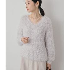 アメリカンホリック(AMERICAN HOLIC)のVネックシャギーニットプルオーバー