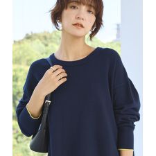 アメリカンホリック(AMERICAN HOLIC)の【配色】バイパチクルーネックニットプルオーバー＜静電気軽減＞