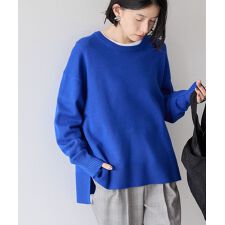 アメリカンホリック(AMERICAN HOLIC)の【WEB限定】バイパチサイドスリットニットプルオーバー＜静電気軽減＞