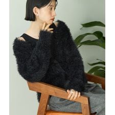 アメリカンホリック(AMERICAN HOLIC)のシャギーニットクルーネックカーディガン