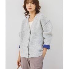 アメリカンホリック(AMERICAN HOLIC)のVネックWフェイスニットカーディガン【WEB限定カラー有り】