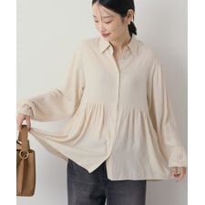 アメリカンホリック(AMERICAN HOLIC)のサテンティアードブラウス