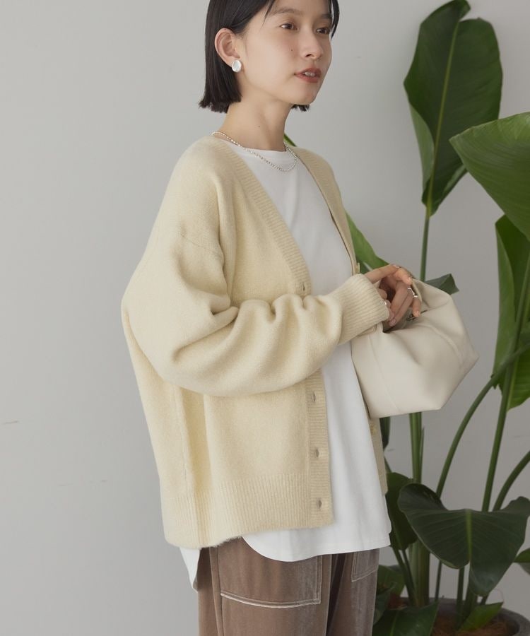 大きいサイズ】 9号・15号(M・3L) FONTLAB 布帛ドッキング透かし編み