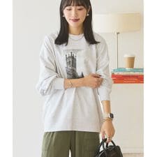 ハンドストロークフォト裏毛プルオーバー