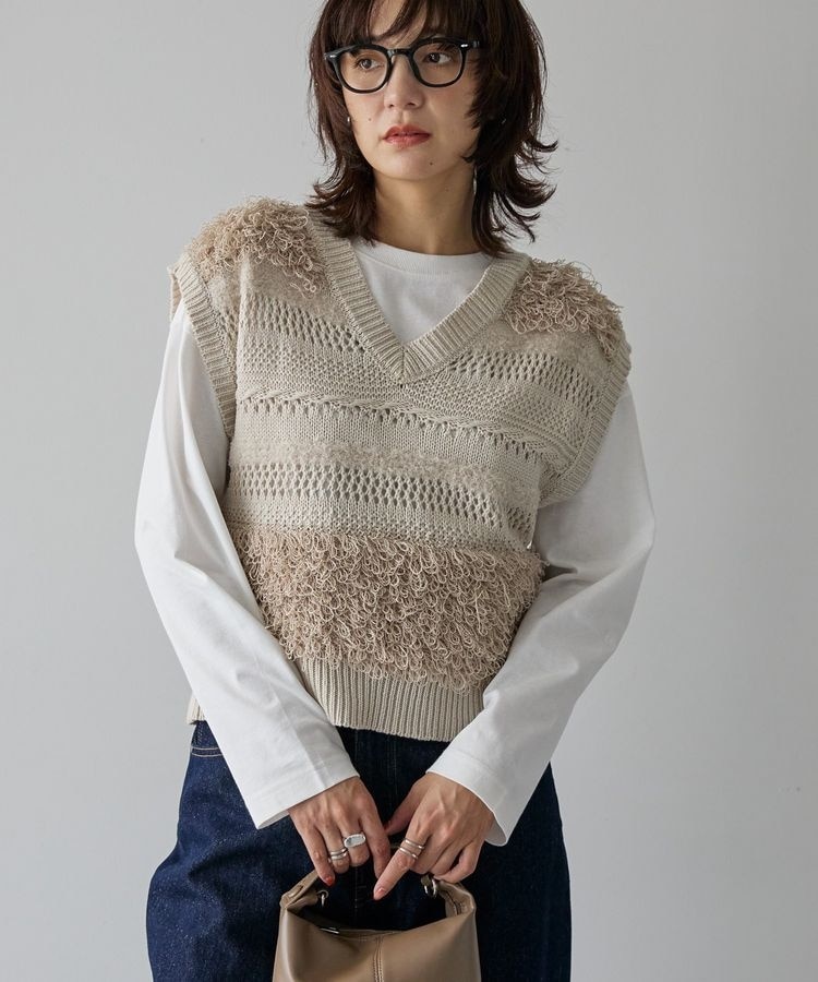 unfil ジオメトリックニットベスト unfil ジオメトリックニットベスト - メルカリ