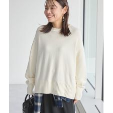 アメリカンホリック(AMERICAN HOLIC)のバイパチモックネックニットプルオーバー＜静電気軽減＞