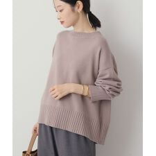 アメリカンホリック(AMERICAN HOLIC)のバイパチモックネックニットプルオーバー＜静電気軽減＞