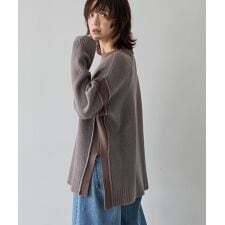 アメリカンホリック(AMERICAN HOLIC)のバイカラーニットプルオーバー【WEB限定カラー有り】