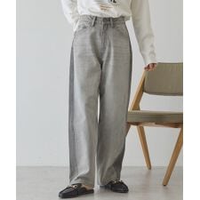 カーブデニムパンツ