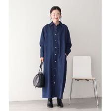 【予約】デニムシャツワンピース