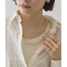 【ステンレス】スネーク2連ネックレス