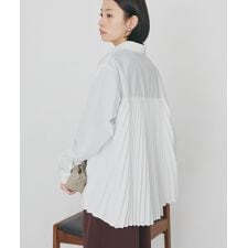 【イージーケア】バックプリーツシャツ