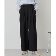 【イージーケア】タックストレートパンツ