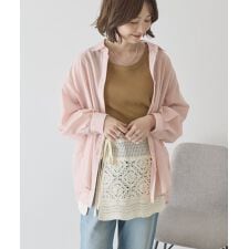 【イージーケア・UVカット】シアーラウンドシャツ