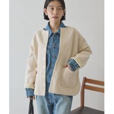 Wフェイスラウンドヘム ラグランニットカーディガン