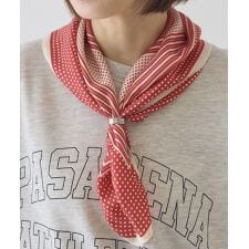【リングSET】ドット柄スカーフ