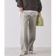 ルーズストレートデニムパンツ