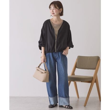 半袖＋UVカットの軽羽織 コーディネート