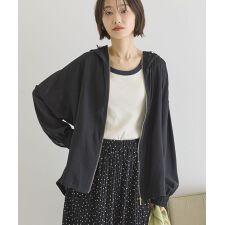 【接触冷感】フーディーシアーブルゾン