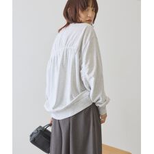 バックギャザー裏毛スウェット