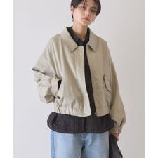 襟付きショート丈ブルゾン