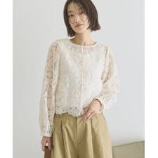 【前後2WAY】シアーレースブラウス